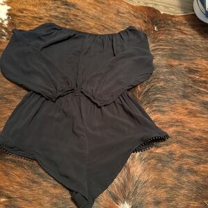 Victoria's Secret Black Off-Shoulder Coverup